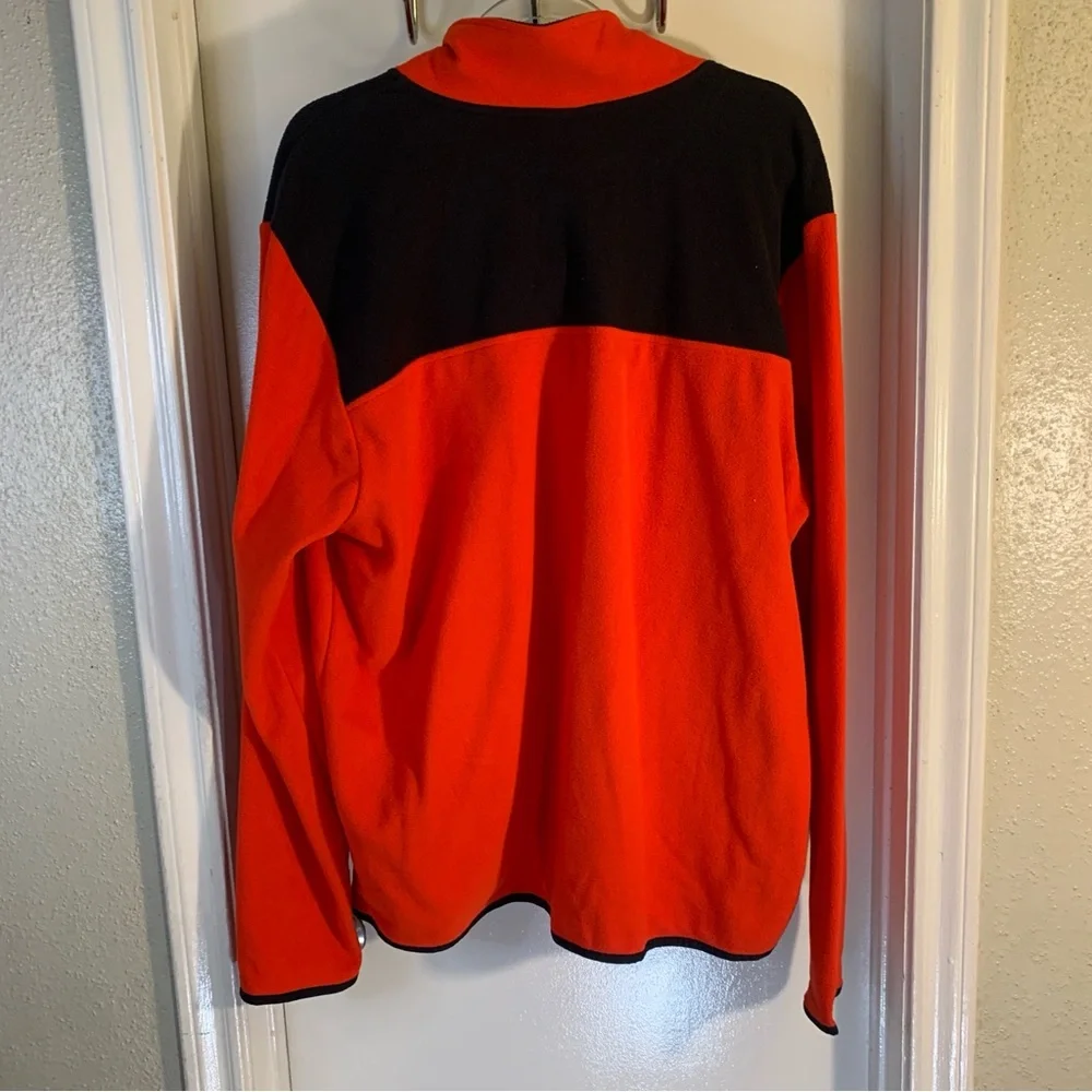 The North Face Red and Black Fleece Performance Jacket